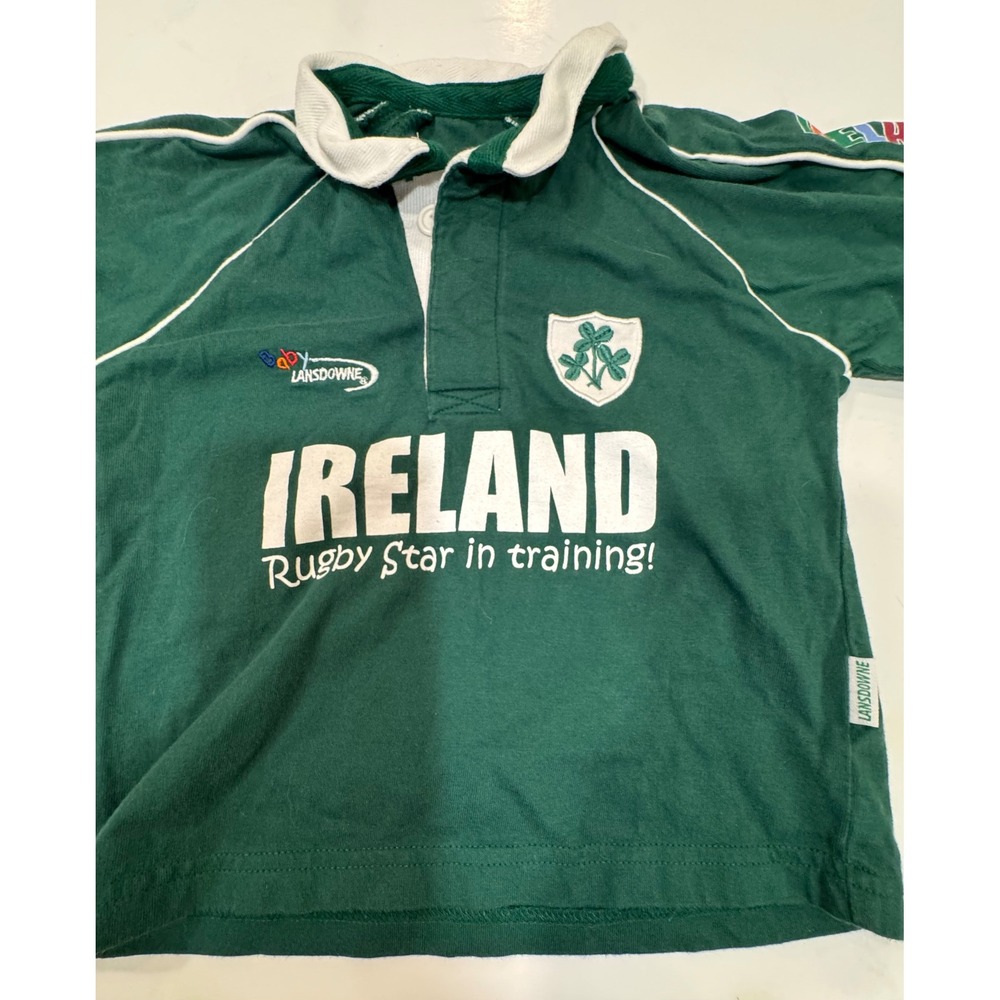 Lansdowne Ireland Rugby Star In Training Shirt Green Toddler Size 1-2 Years - Picture 4 of 12